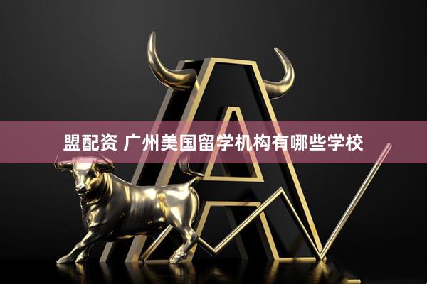 盟配资 广州美国留学机构有哪些学校